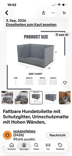 Faltbare hundetoilette mit - faltbare,